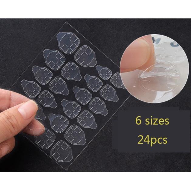 Bộ 24 Sticker Dán Móng Tay Bằng silicon