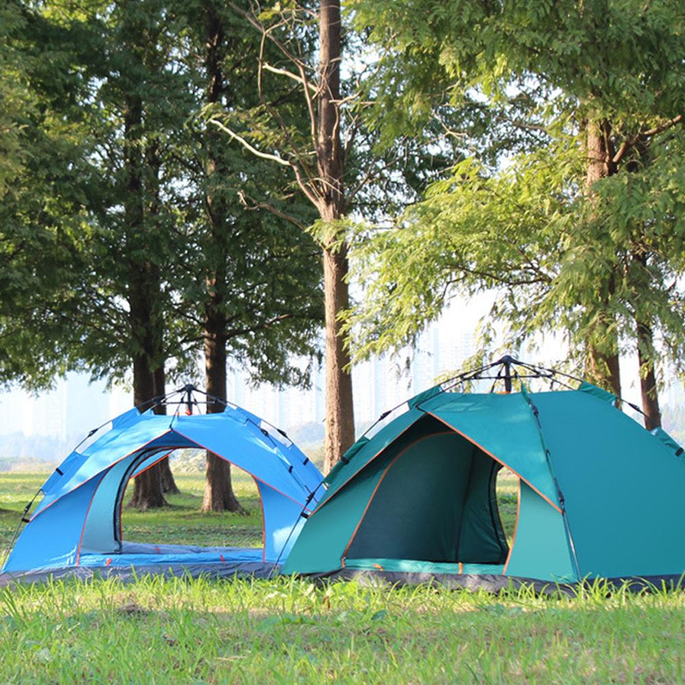 Outdoor Pop Up Tent Water-resistant Portable Instant Camping Tent for 1-2 / 3-4 People Family Tent