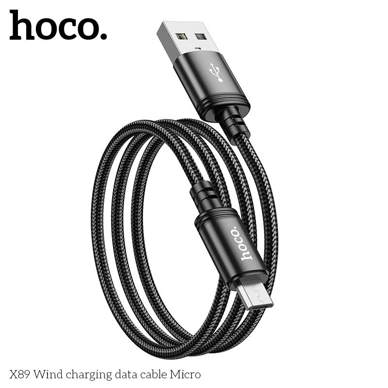 Cáp sạc nhanh Micro USB 2A bọc dù 1m Hoco X89, dây sạc hỗ trợ truyền dữ liệu hàng chính hãng Hoco Mall
