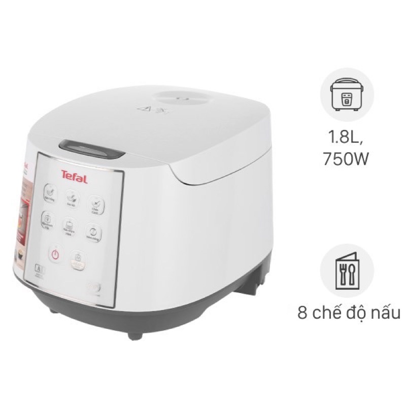 Nồi cơm điện từ Tefal RK732168 1.8L - 750W - Hàng chính hãng