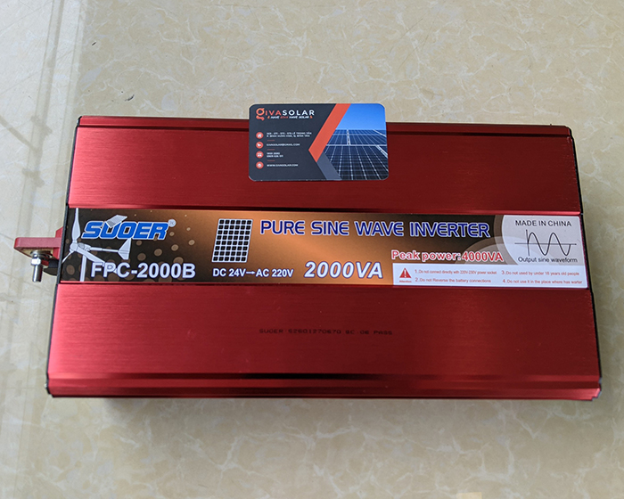 Bộ Inverter Suoer sin chuẩn 24V lên 220V FBC-2000B 2000VA