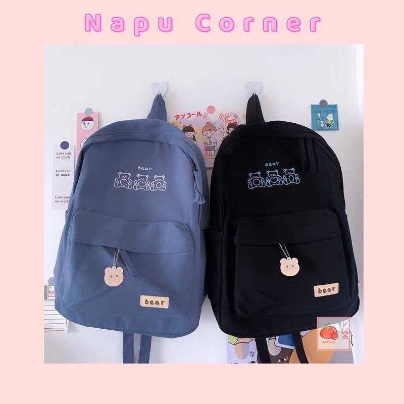 COMBO BALO BEAR + LOGO CÀI + KẸP GỖ, SỔ TAY MINI, STICKER DÁN,.. Chất DÀY DẶN CHỐNG THẤM NƯỚC