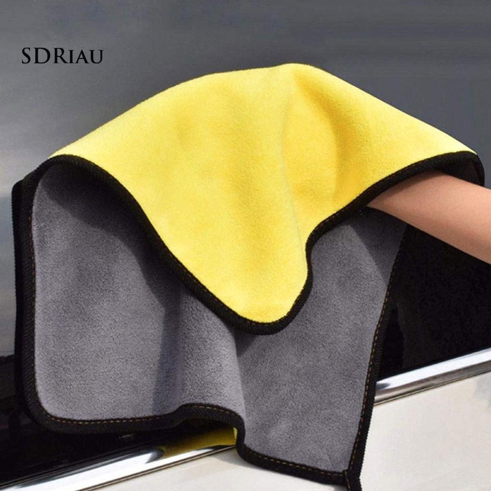 Khăn Lau Xe Hai Mặt Vải Nhung San Hô 30x60cm