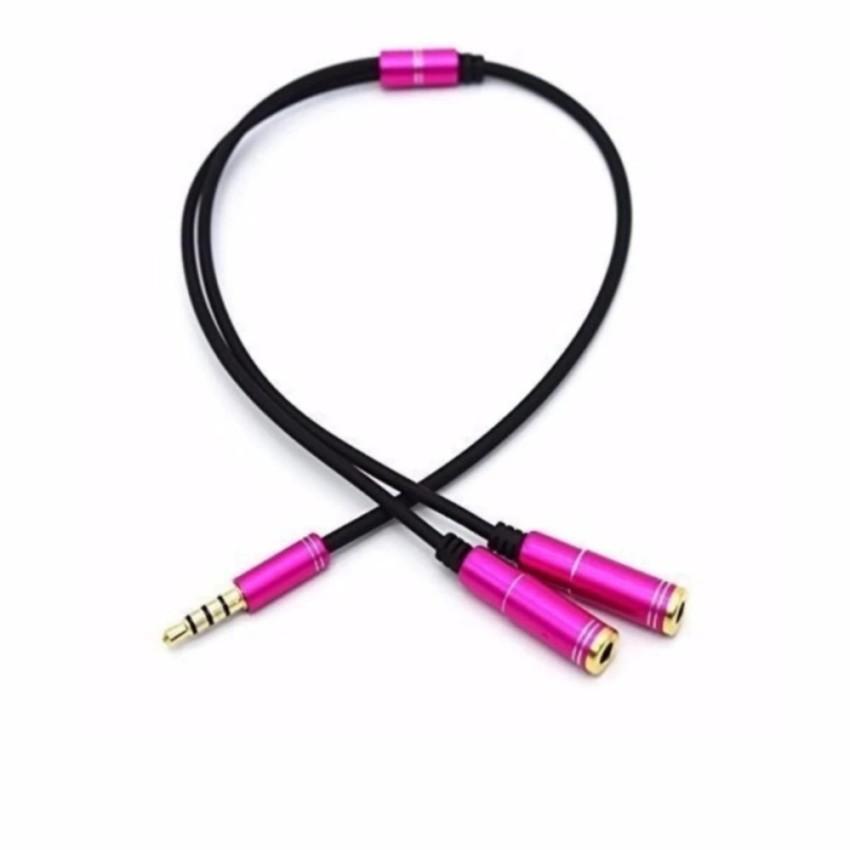 Cáp chia ra 2 tai nghe mạ vàng cao cấp chuẩn âm thanh stereo SMH dài 30cm