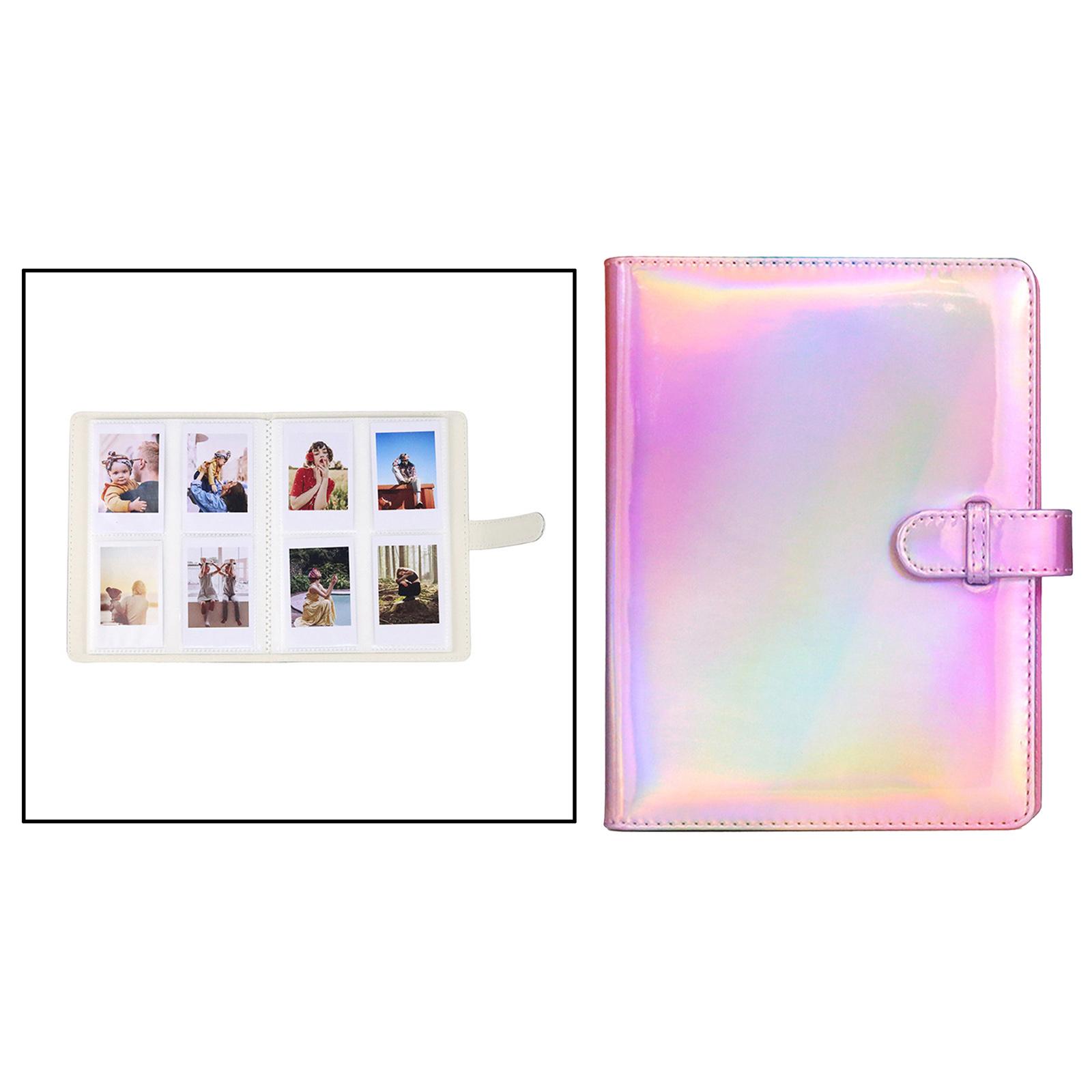 Portable 128 Pockets PU Leather Mini Camera Photo Album for Instax Mini, Multiple Uses