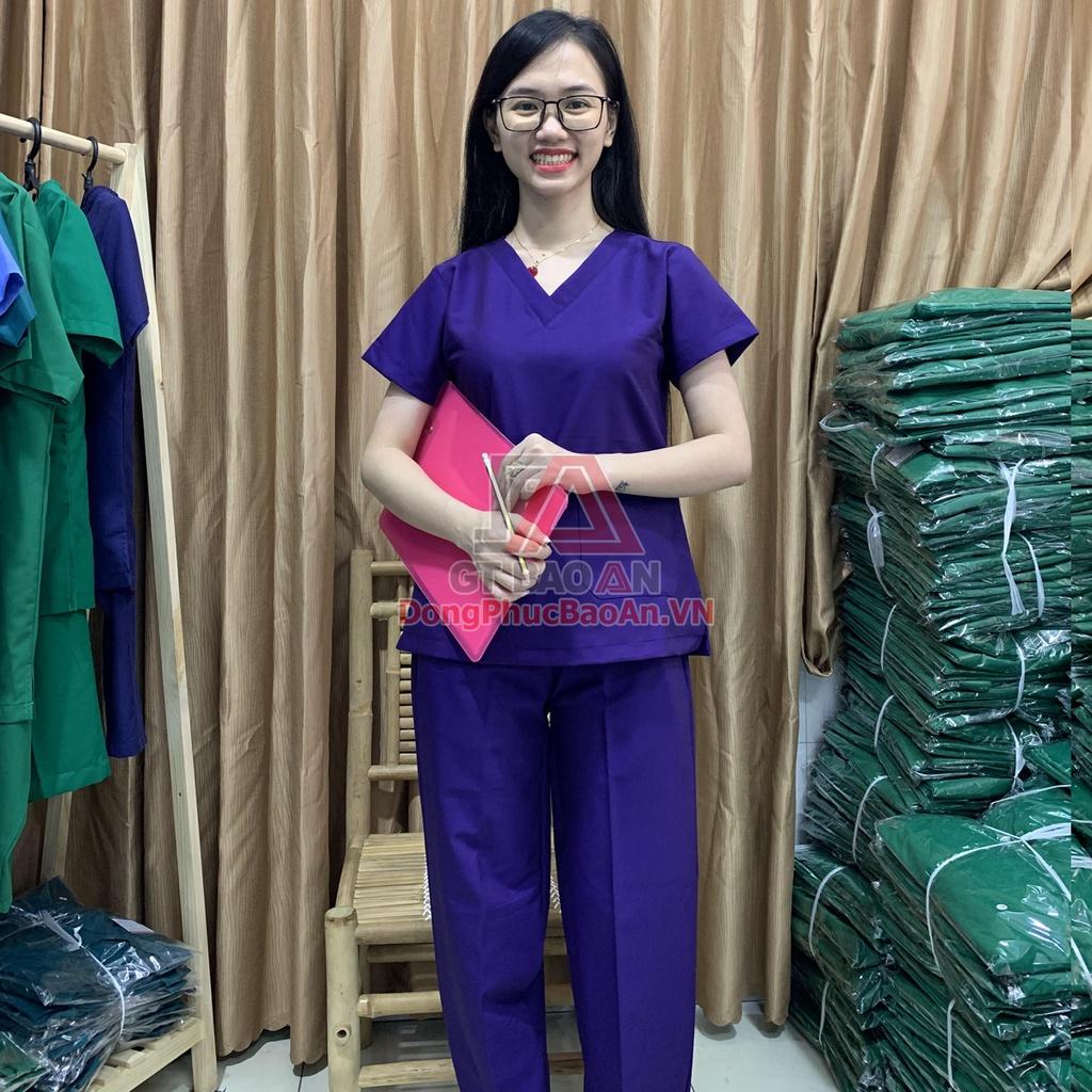 Bộ Đồng Phục CRUBS Spa Phòng Mổ NỮ Đủ Màu, Quần Áo Phẫu Thuật TMV Cao Cấp