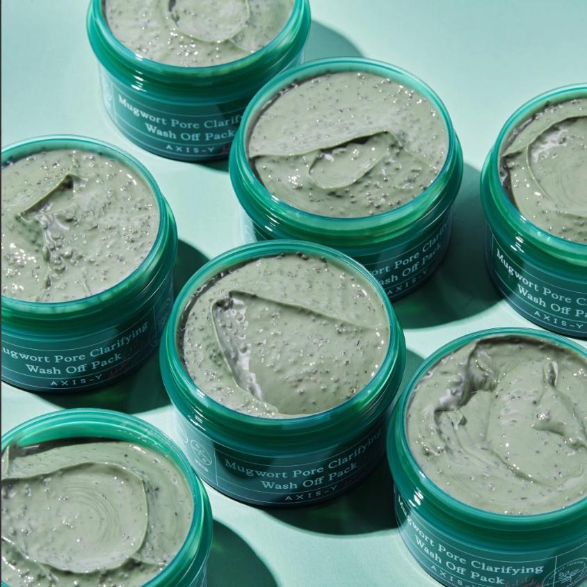 Mặt nạ ngải cứu làm sạch sâu, ngừa mụn Axis-Y Mugwort Pore Clarifying Wash Off Pack Hàn Quốc 100ml