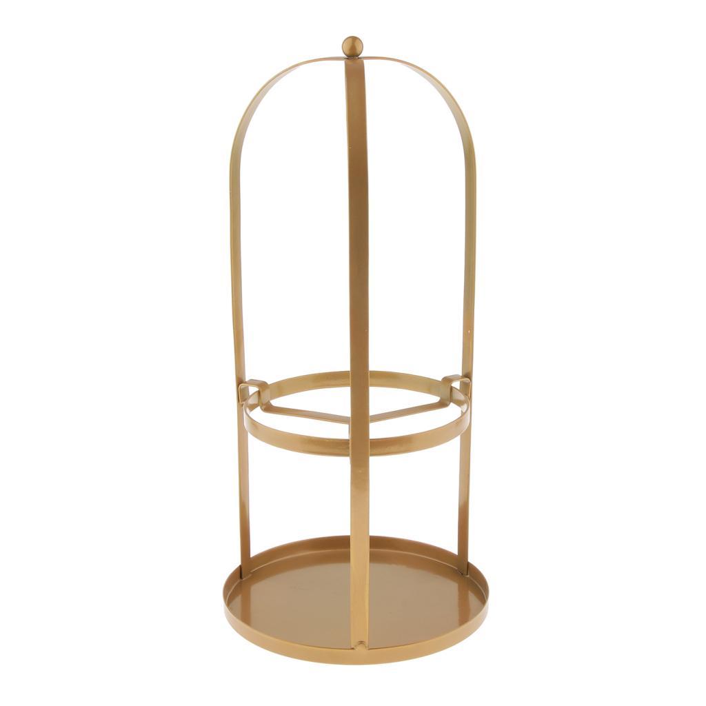 Beverage Dispenser Glass Jar Metal Stand For Restaurant Hotel Black