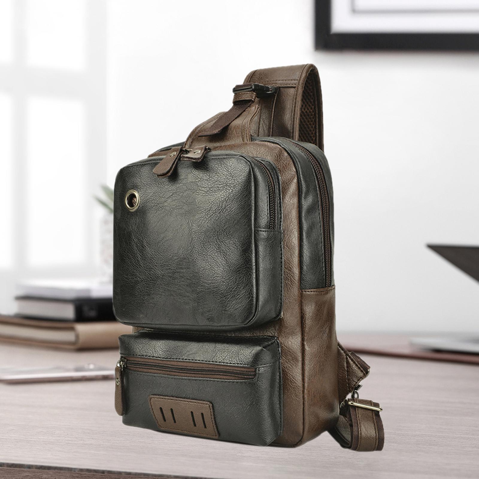 Men's Sling Bag Handbag Anti-Theft Shoulder Pack for Camping Outdoor Sports Travelling