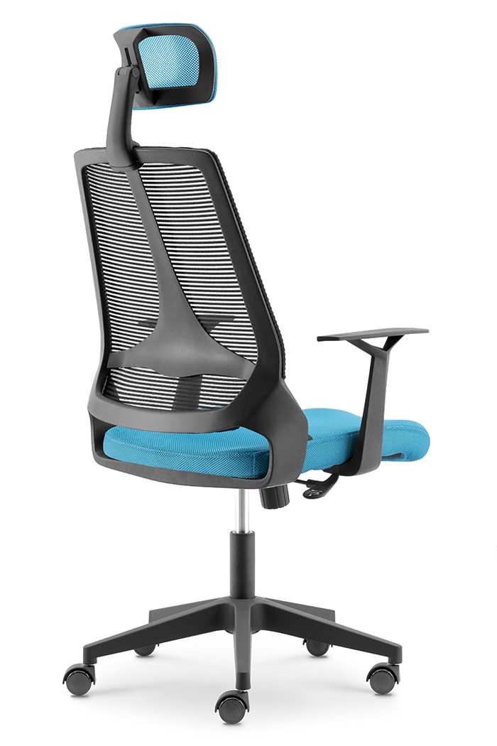 Ghế Lưới Văn Phòng Chân Xoay, Lưng Cao, Có Tựa Đầu, Ngã Lưng Thư Giãn AZP-B107AS-81-Đen hoặc Màu Tùy ý - Hàng Nhập Khẩu 100%
