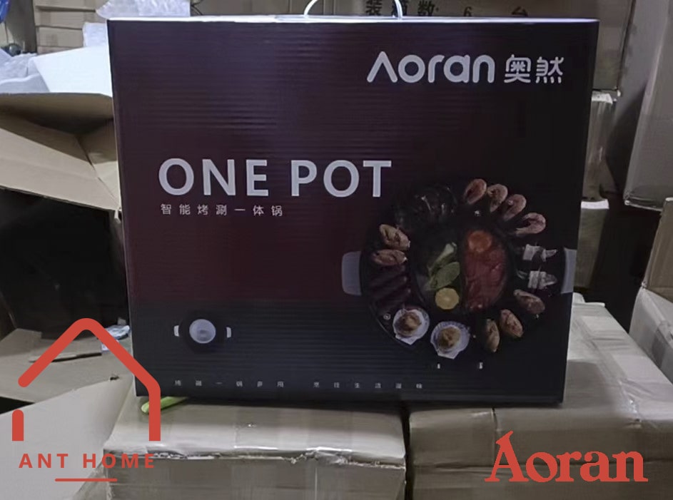 Nồi Lẩu Nướng Đa Năng 2 Trong 1 Aoran size to