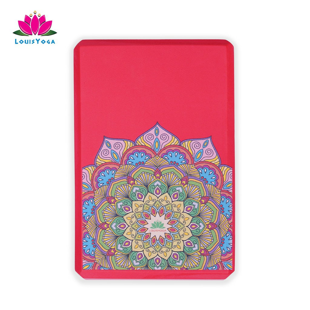 Gạch tập yoga sắc Madala Kích thước: 23x15x7.6cm. Trọng lượng 200g