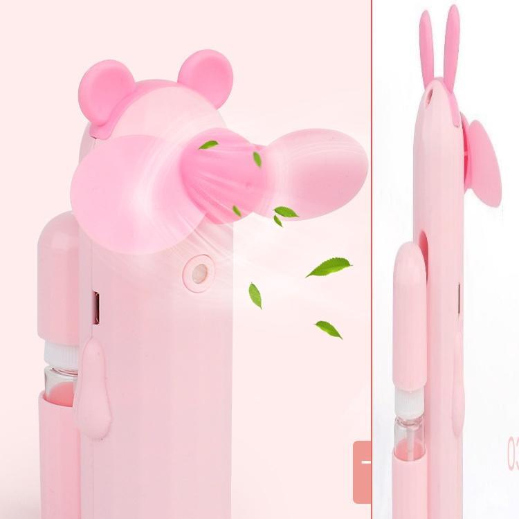 Quạt phun sương mini cầm tay dễ thương, Tích điện 1200mah phóng hơi nước tạo độ ẩm làm mát dưỡng da