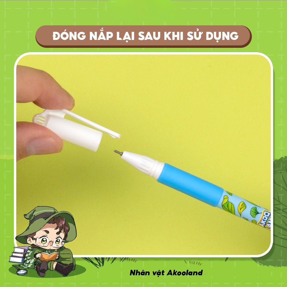 Hộp 20 Bút Gel 0.5 mm - Nhân Vật Akooland Tahi - Thiên Long Gel-012/AK - Mực Tím