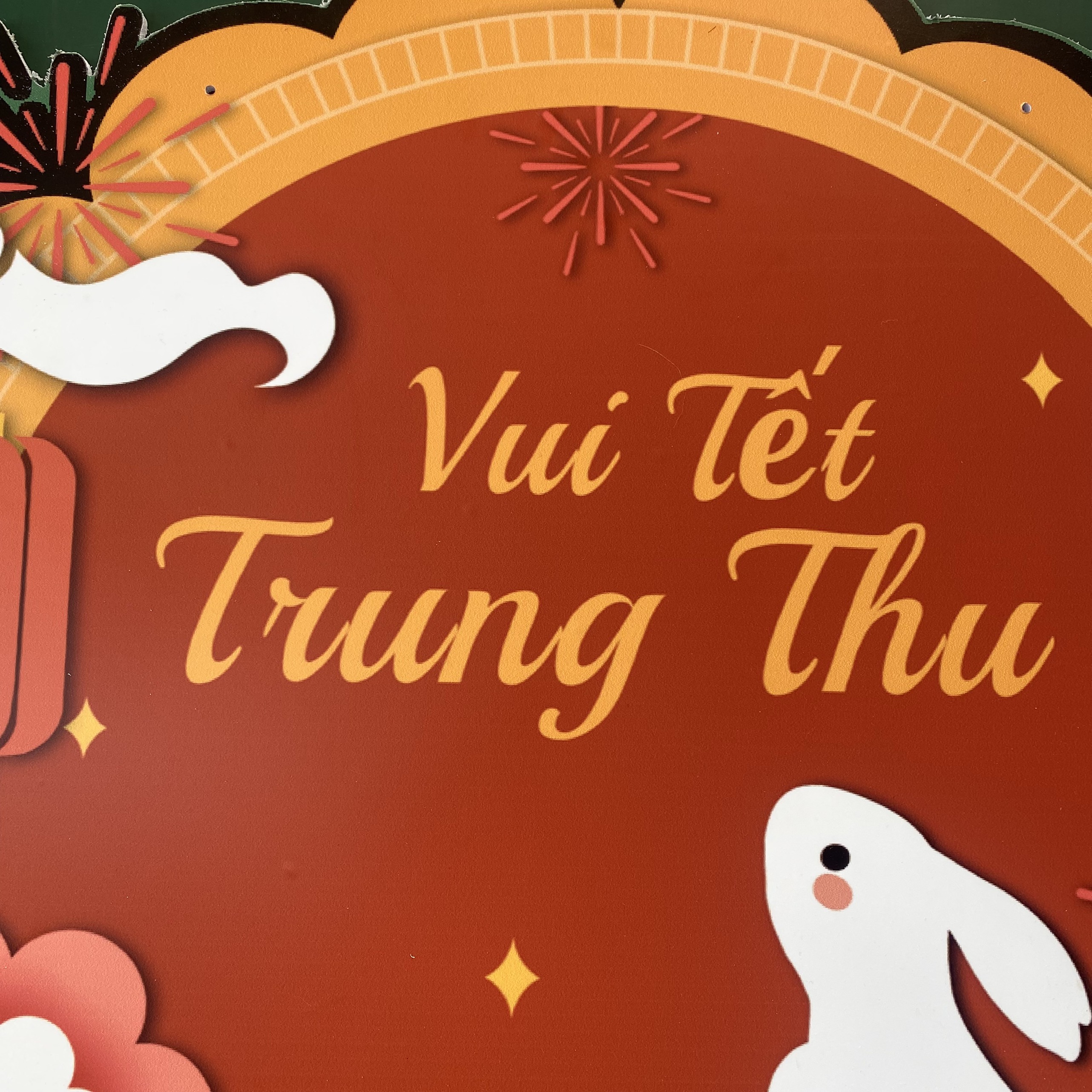 Bảng Vui Tết Trung Thu bằng foxmec chống nước decor treo trang trí Trung Thu (mẫu mới 2023)