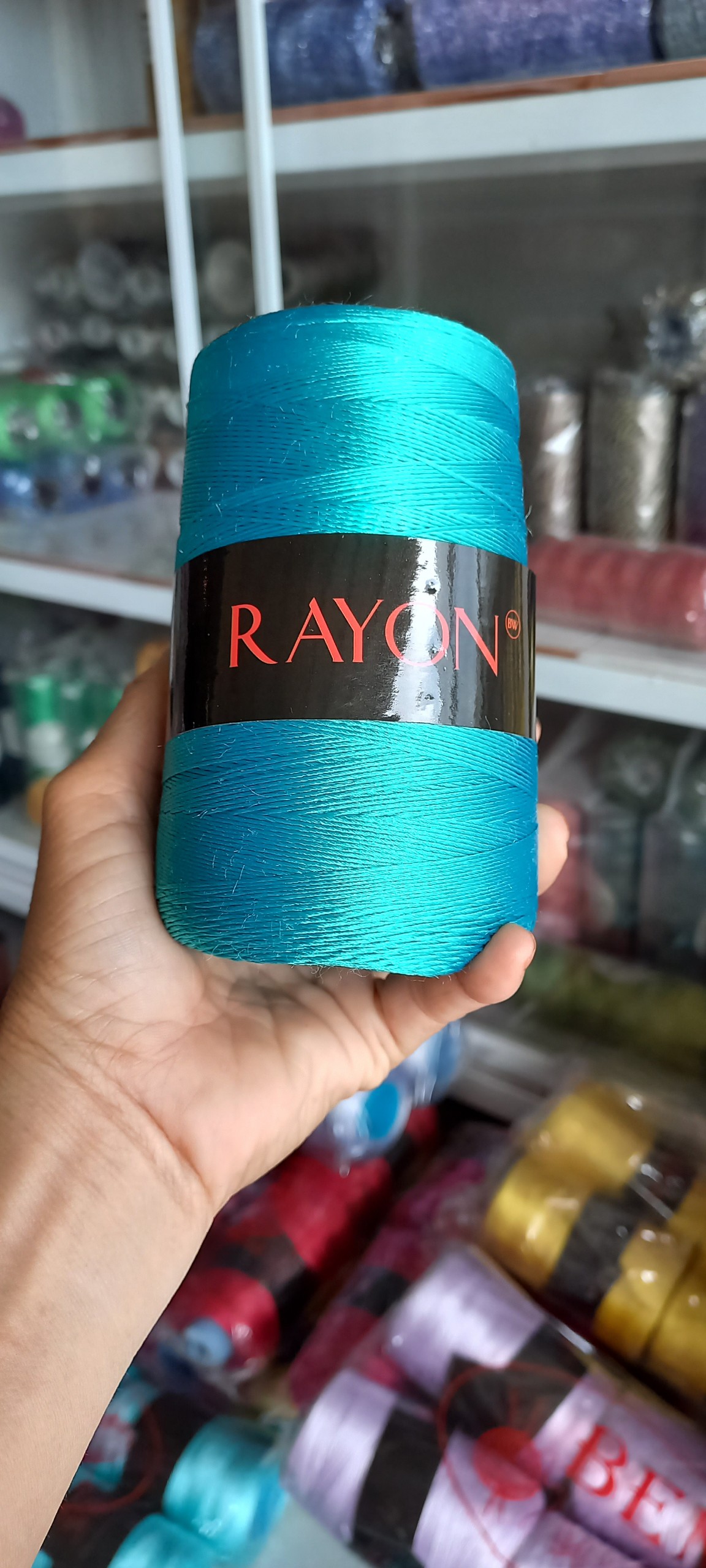 Sợi rayon dùng trong đan móc màu số 10