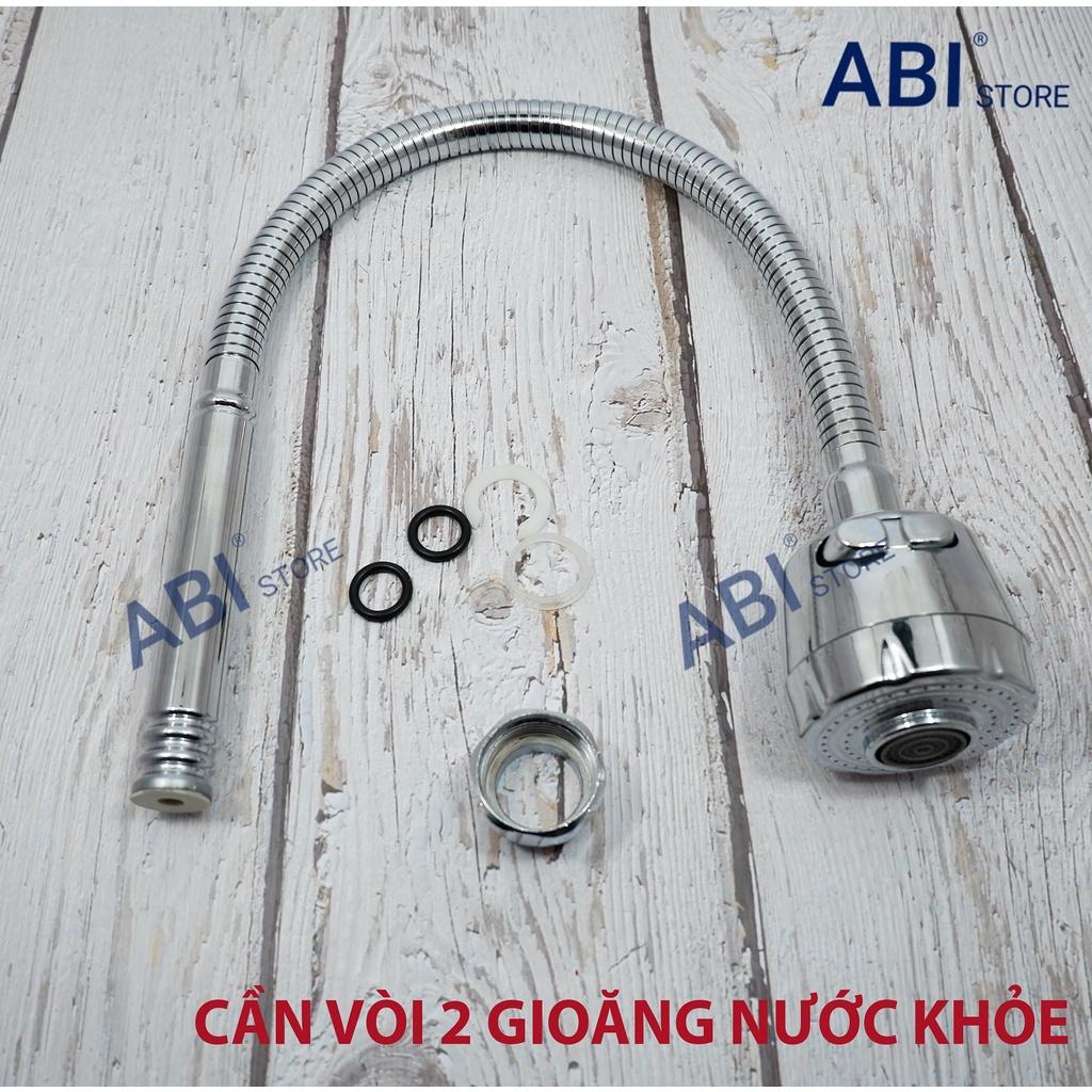 Cần quả vòi rửa bát loại 2 gioăng nước khỏe, cần vòi mềm rửa chén bát thay thế