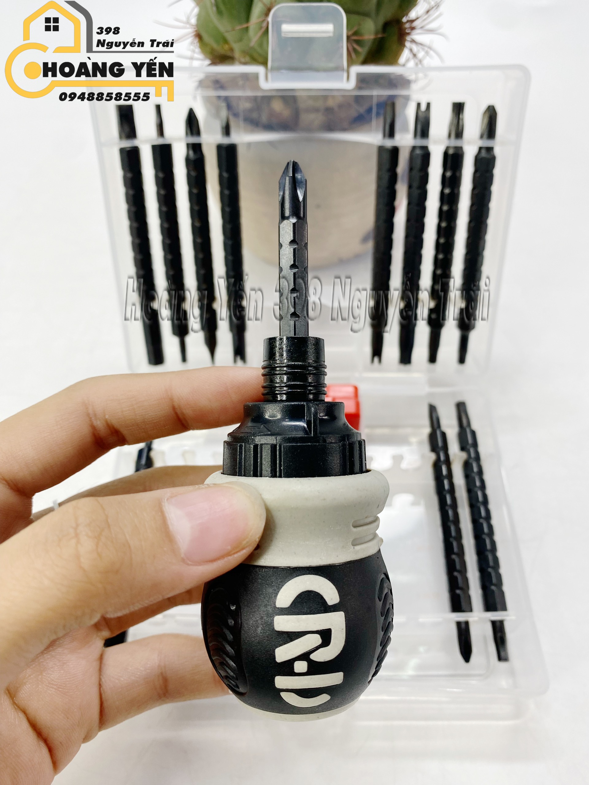 Bộ tua vít lùn trợ lực 26in1 No.2684 Tô vít 2 đầu có từ tính Tô vít có nam châm Tô vít lùn có nam châm Tô vít lùn đổi đầu có nam châm trợ lực tự động