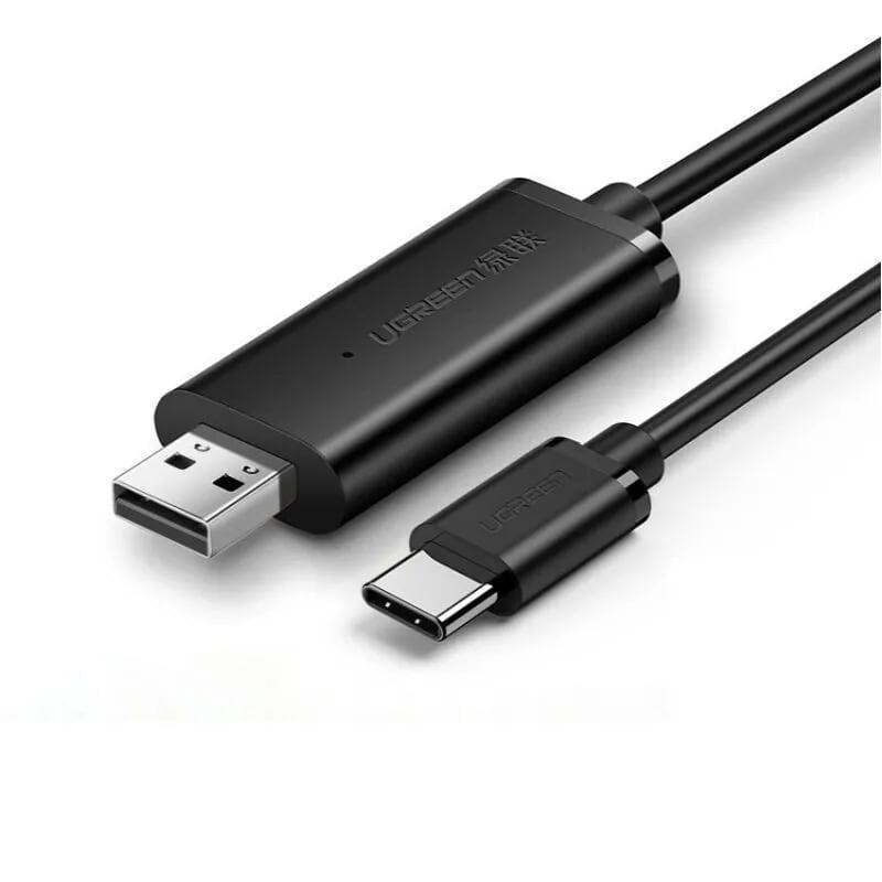 Ugreen UG70420US318TK 2m cáp truyền và sẻ dữ liệu usb a ra usb type c màu đen mạ nickel - HÀNG CHÍNH HÃNG