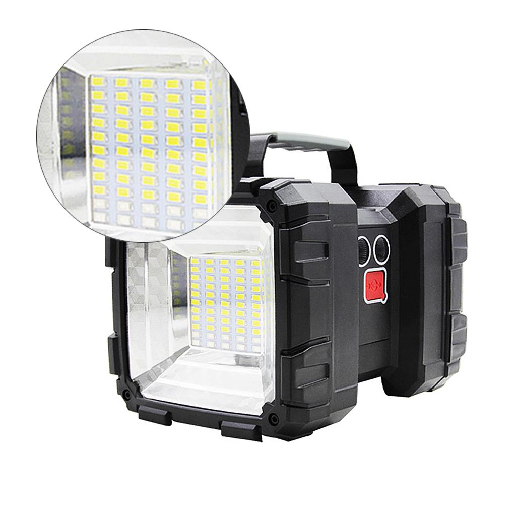 Portable Dual Head Searchlight Handheld Spotlight Flashlight Waterproof