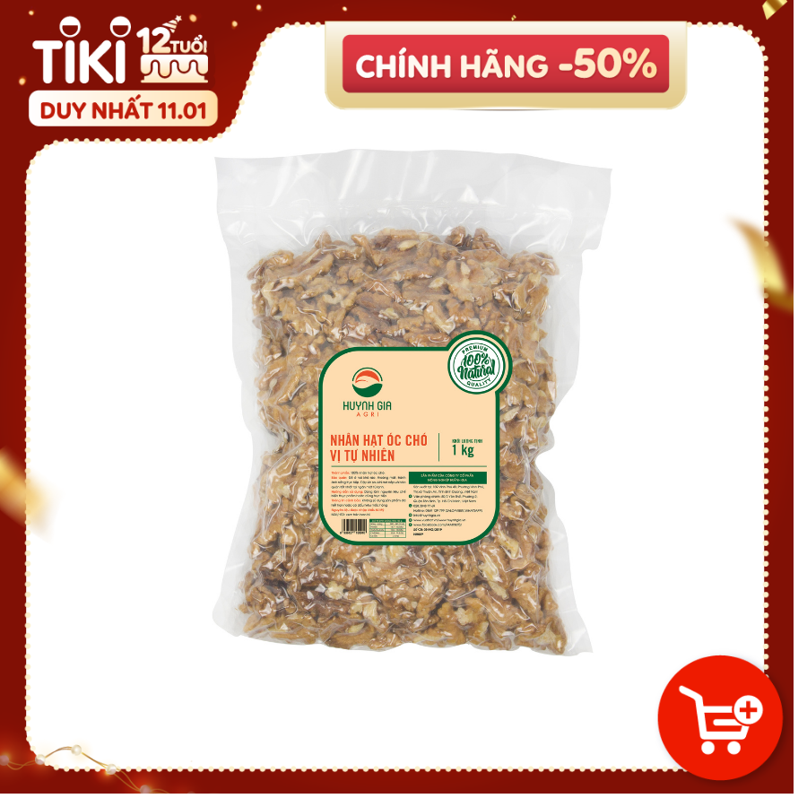 Nhân hạt óc chó FAMINUTS bịch 1kg, làm sữa, làm bánh, làm kẹo