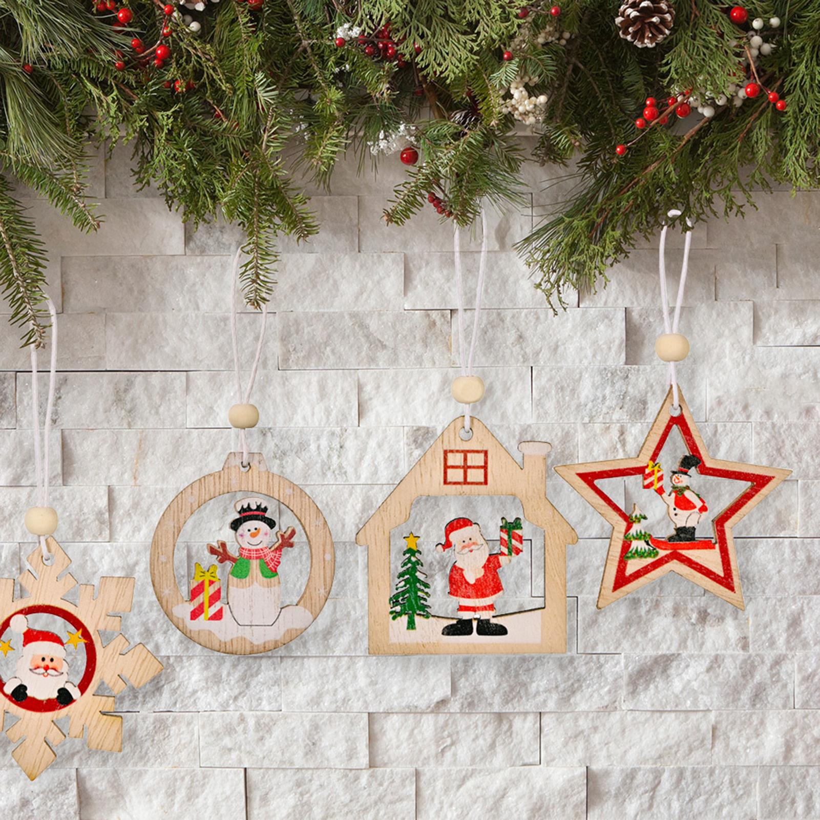 Bộ Trang Trí Nhà Cửa Dạng Móc Treo Chủ Đề Giáng Sinh Noel