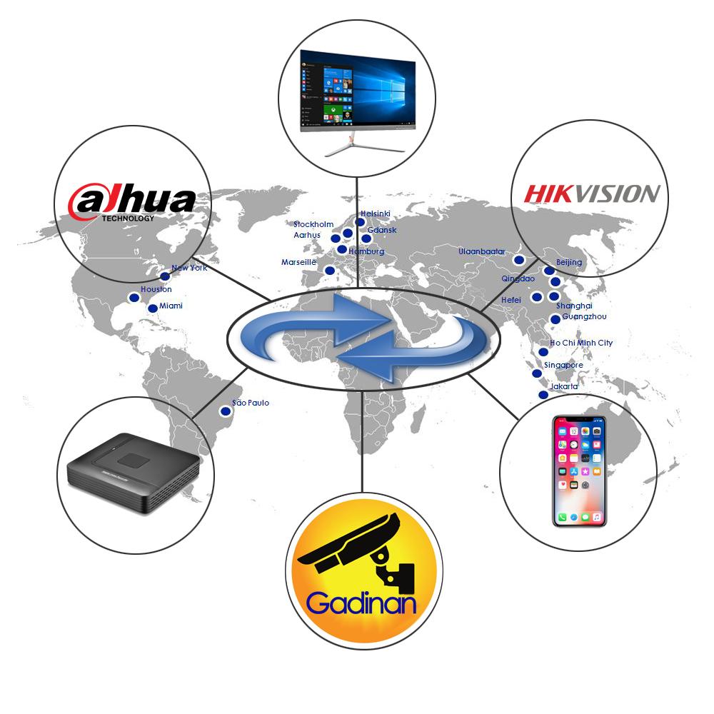Gadinan 8MP Ultra HD POE Network Video Systemance Hệ thống bảo mật 4K Máy ảnh bảo mật 4CH 8CH NVR Dome Bullet CCTV KIT AUDIO SET