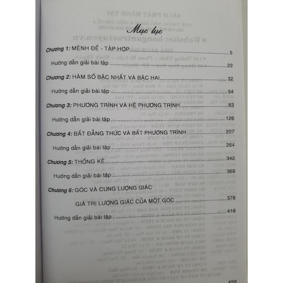 Sách - Kĩ thuật giải nhanh bài Toán hay và khó Đại số 10 - Biên soạn theo chương trình GDPT mới-HA-M