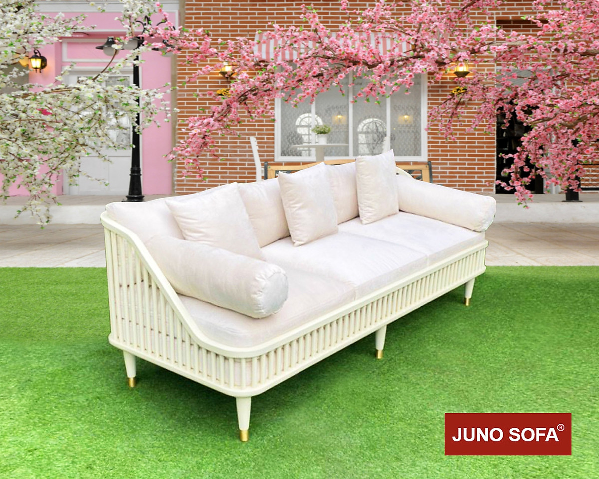 Sofa băng Bắc Âu Juno Sofa dài 2m tặng đủ gối