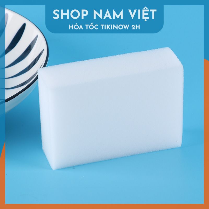 Miếng Bọt Biển Tẩy Rửa Nano Melamine Foam Ma Thuật - Cọ đến đâu sạch đến đó không cần xà phòng