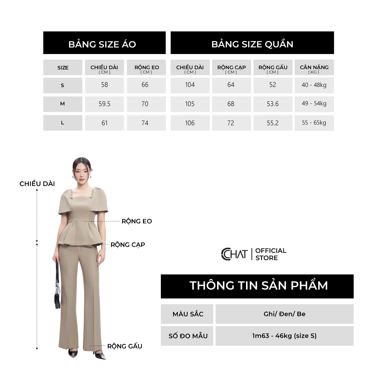 Set Đồ Nữ  Áo Peplum Quần Ống Vẩy Chất Tuytsi Cao Cấp Mềm Mịn 53BNS2001ET