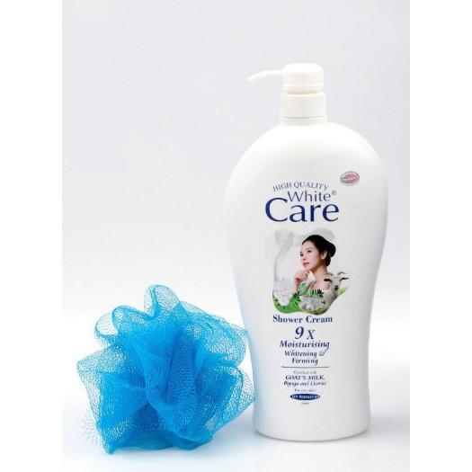 Sữa Tắm Dê Dành Cho Người lớn Trẻ em White Care Trắnịn Da 1200ml