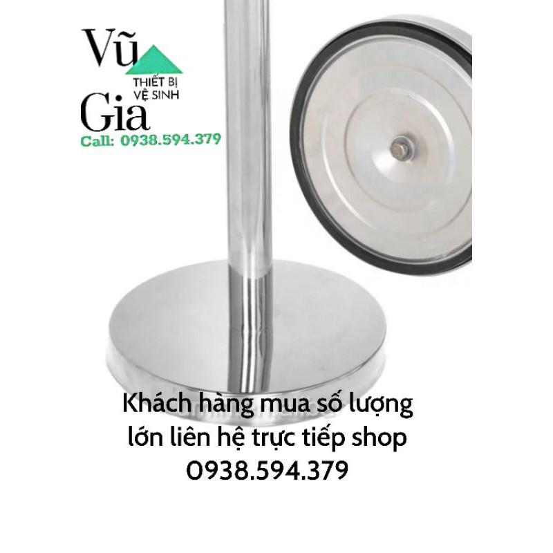 Đế và nắp cột chắn thay thế, phụ kiện chân cột chắn inox 2m, 3m
