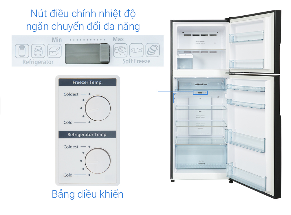 Tủ Lạnh Hitachi Inverter 366 lít R-FVX480PGV9 - Hàng Chính Hãng - Chỉ Giao Hà Nội