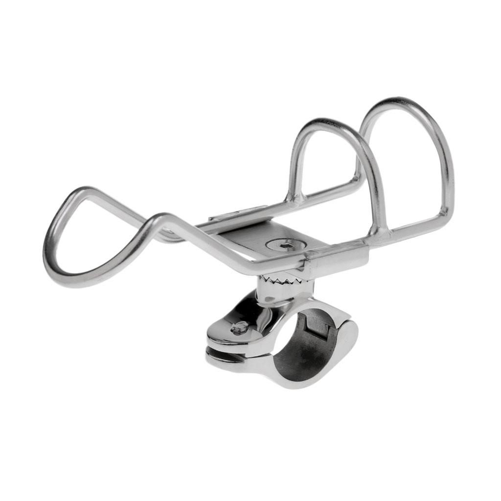 Stainless Steel Rotating Fishing Rod Bracket Holder Boat Kayak Flush Mount