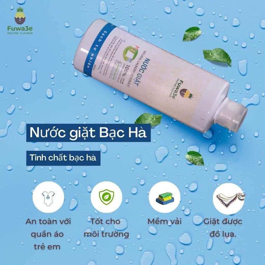 Nước Giặt Hữu Cơ Eco-Enzyme FUWA3E Chiết Xuất Từ Dứa An Toàn Cho Da Bảo Vệ Trẻ Em Tốt Cho Sức Khỏe Môi Trường