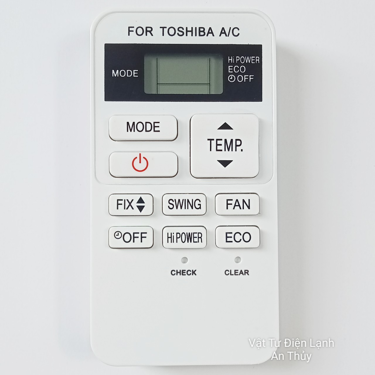 Remote máy lạnh cho TOSHIBA INVER ngắn - Điều khiển máy lạnh TOSHIBA - Remote điều hòa TOSHIBA - Điều khiển điều hòa TOSHIBA