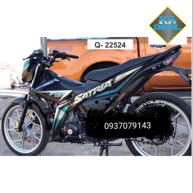 Tem rời Satria fi chất liệu Crom tem ko bay màu