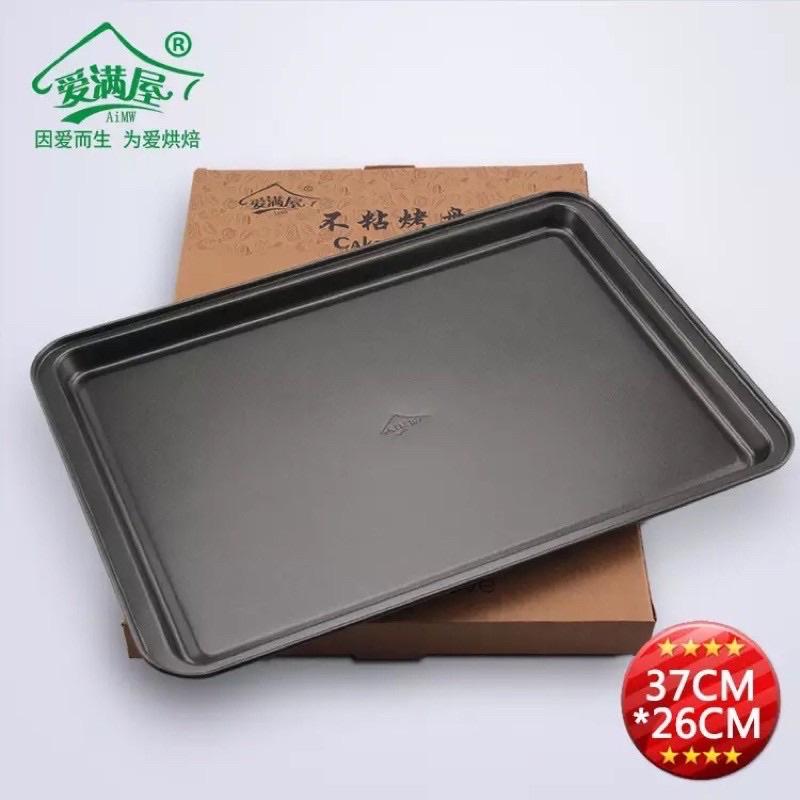 Khay nướng bánh chữ nhật 37*27*1,5cm