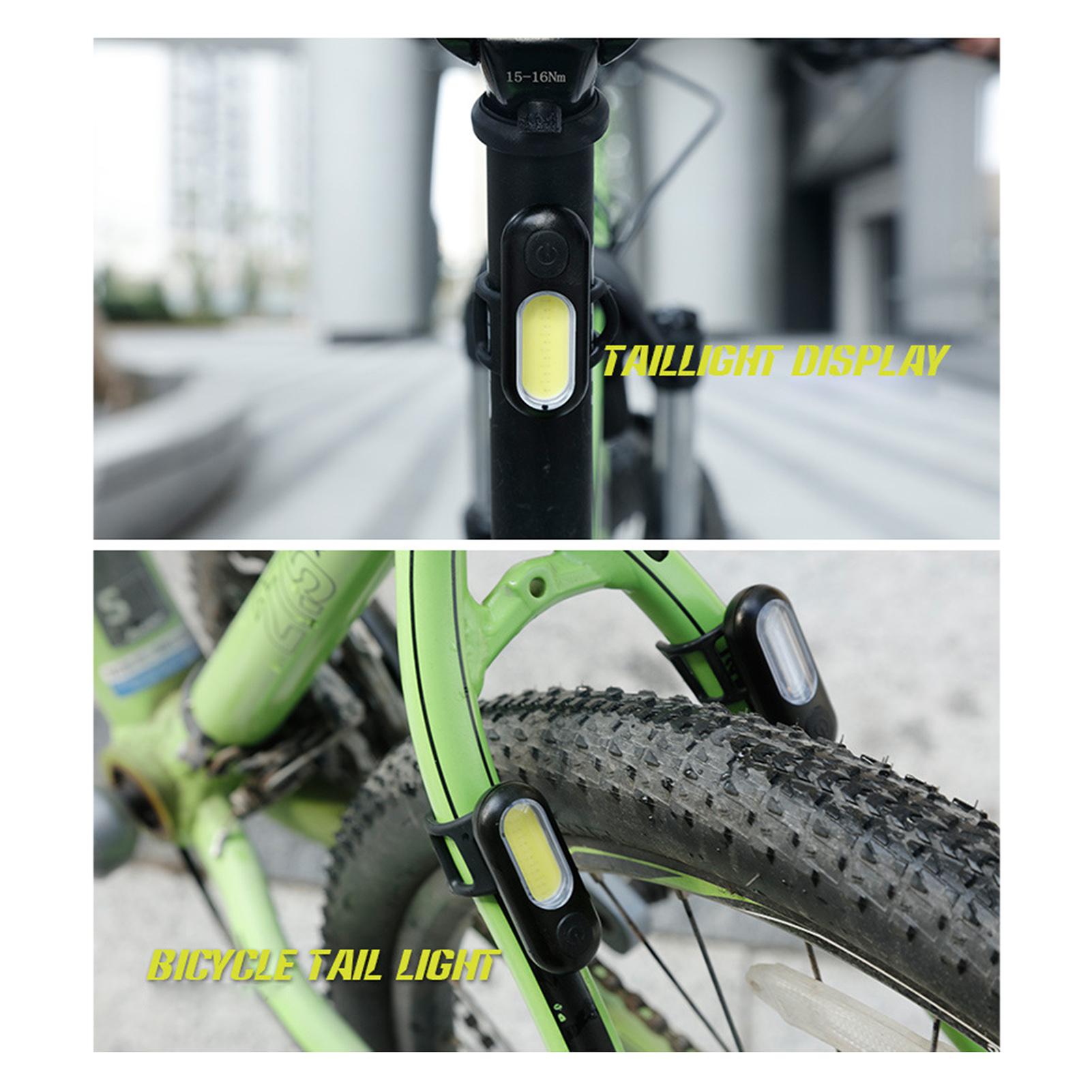 Đèn xe đạp nhỏ ánh sáng kép 5 bánh răng chống nước IPX5 đuôi xe, cảnh  báo ban đêm