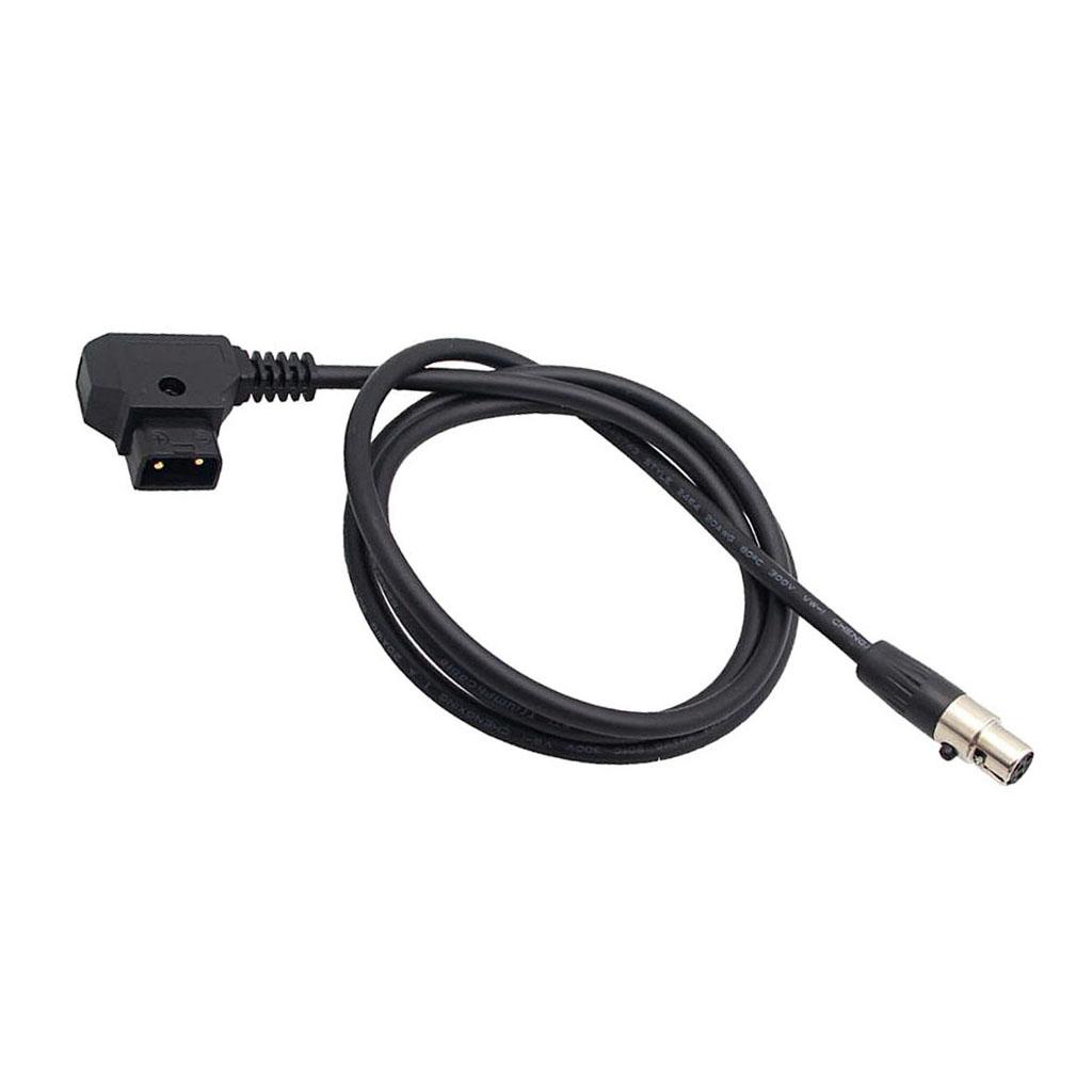 D Tap Male to 4 Pin Mini XLR Female Adapter Power Cable For Camera TVlogic Monitor