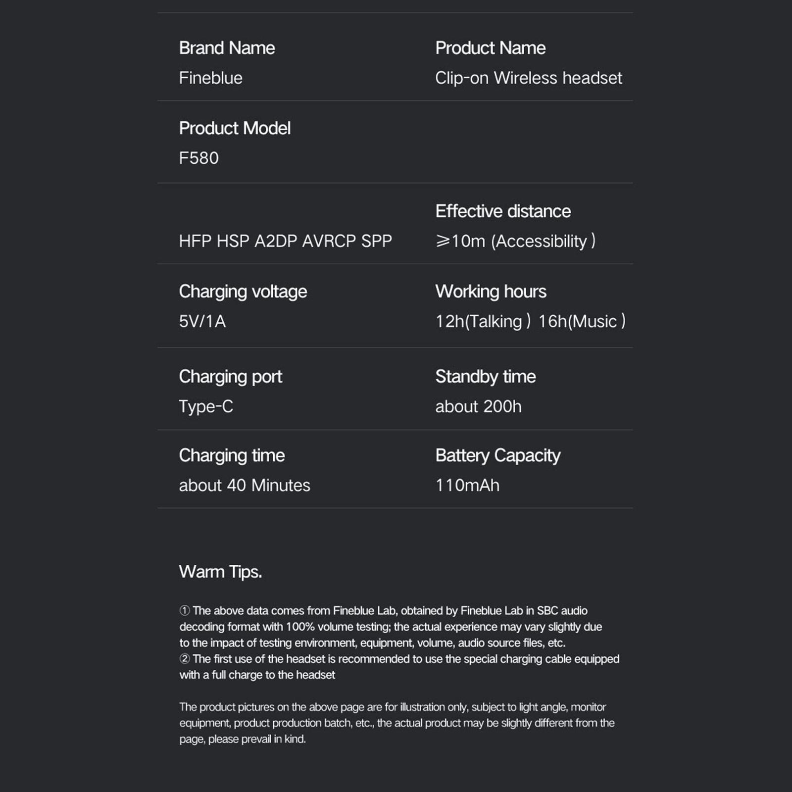 Earphone Earpiece Rechargeable Auto Pairing LED Display Noise Reduction Single Earbud Business Headphone for Trucker Office Driving