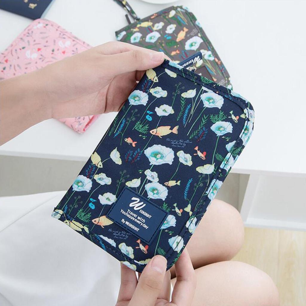 Travel Passport Credit ID Card Cash Wallet Purse Holder Document Bag