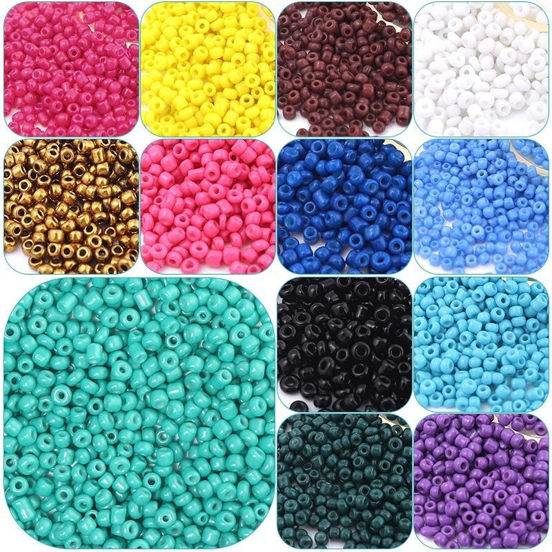 Bộ 1000 Hạt Thủy Tinh 2Mm Dùng Làm Trang Sức diy