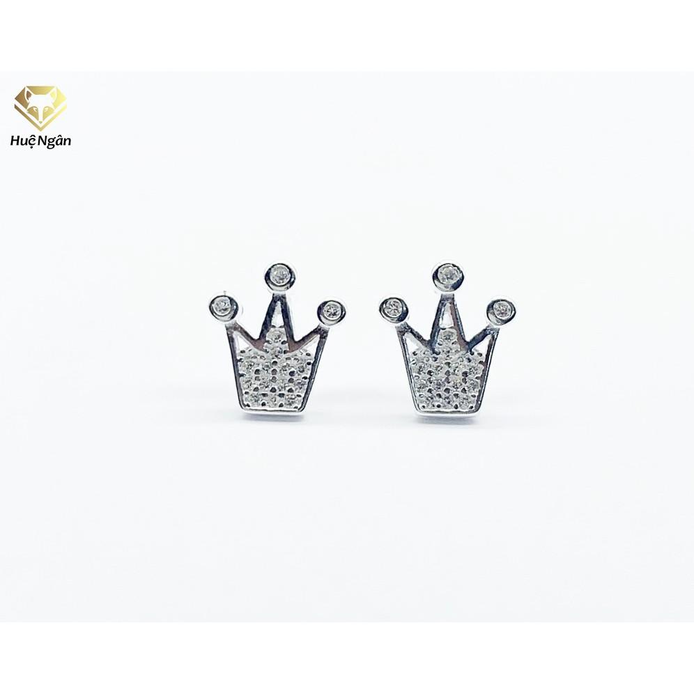 Bông tai bạc Ý 925 Huệ Ngân - Vương miện ngộ nghĩnh RYE140948