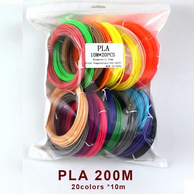 Dải 1,75mm cho bút 3D 20/30 màu sắc màu rực rỡ ABS/ PLA/ PCL Không có mùi an toàn nhựa 3D Pen Pen Filament