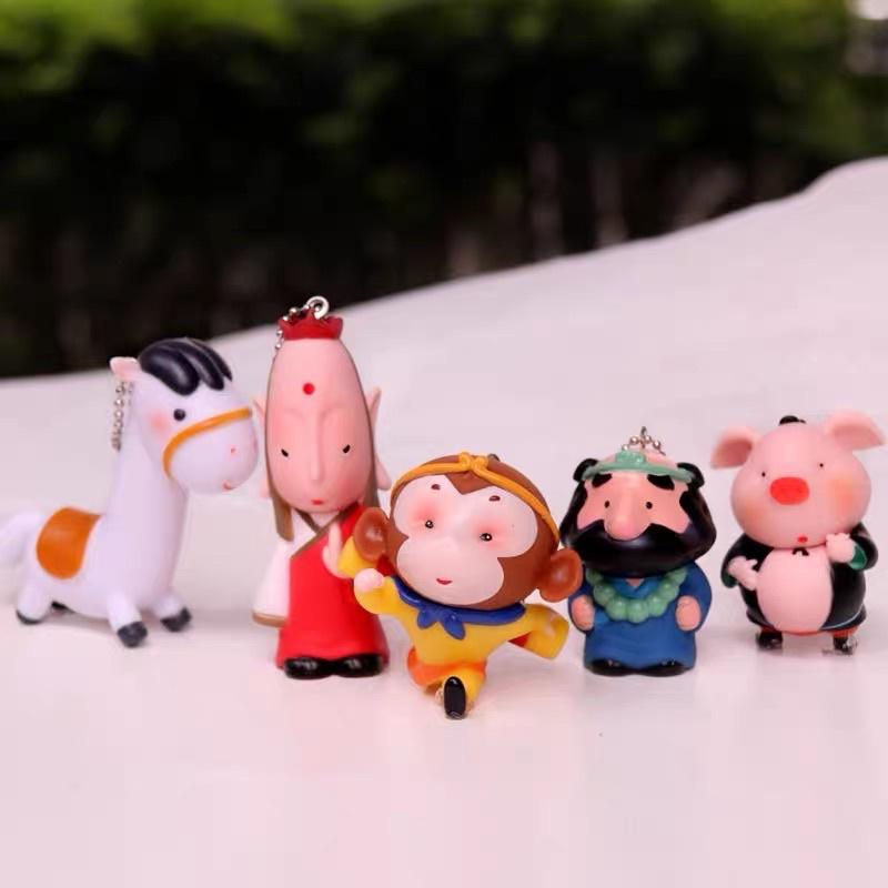 Mặt dây chuyền móc khoá mô hình búp bê Tây Du Ký sáng tạo phim hoạt hình