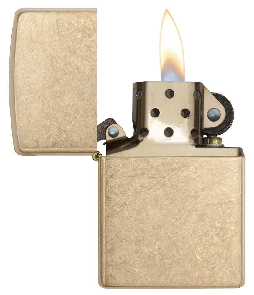 Bật Lửa Zippo Armor Tumbled Brass 28496