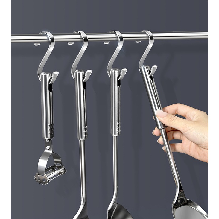 COMBO3 8.3CM Móc chữ S inox 304, tăng chiều rộng và độ dày móc