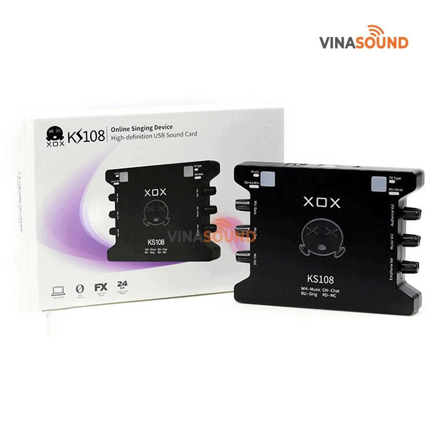 Sound Card KS108 Hàng Loại 1 . Thu Âm Livestream Chuyên Nghiệp , Cho Chất Âm Cực Hay , Dễ Dàng Lắp Đặt